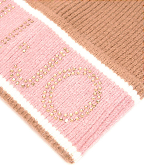 Beanie Frauen Beanie Gestrickt in Braun Farbe