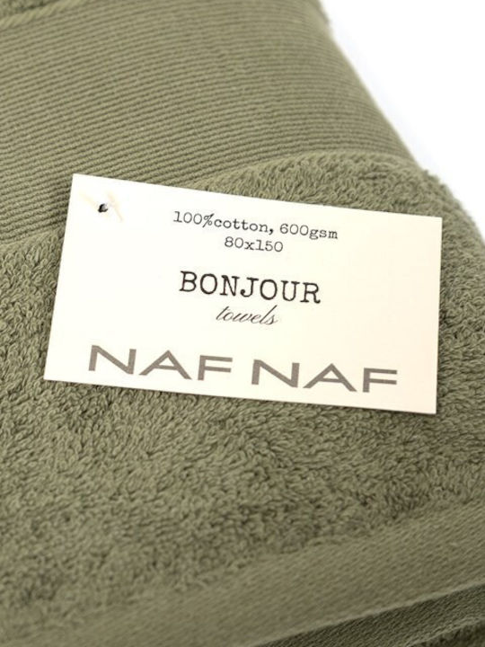 Naf Naf Хавлиена кърпа за тяло 80x150см. Olive Green