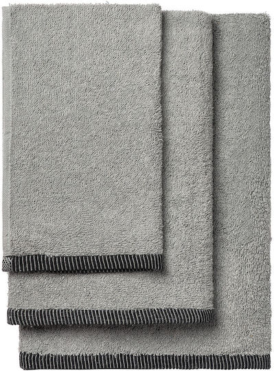 Beauty Home Handtuch-Set 3 Stück Art 3451 Graue Gewicht 450gr/m²