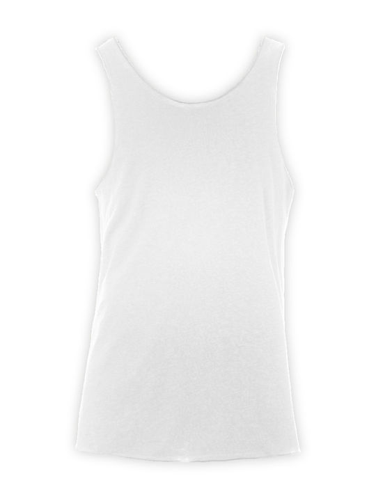 About Basics Men's Sleeveless Promotional Blouse White