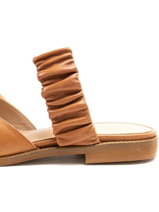 Mules με Τακούνι σε Ταμπά Χρώμα