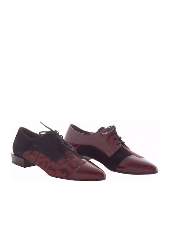 Women's Oxford Shoes Burgundy