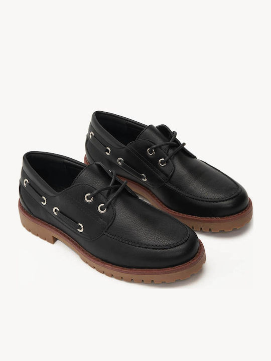 Damen Mokassins Schwarz Damen Mokassins