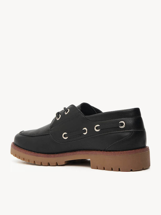 Damen Mokassins Schwarz Damen Mokassins