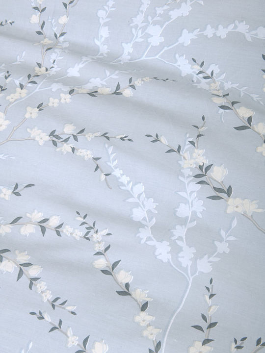 Nima Duvet Cover Set Cotton Queen with 2 Pillowcases 220x240 Inverno White