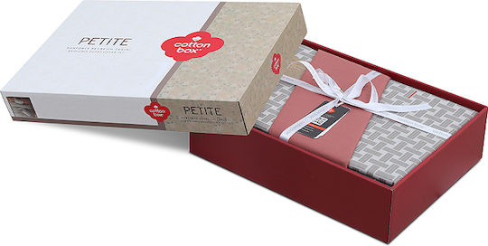 Cotton Box Set Husă de Pilotă Bumbac Dublă cu 2 Fețe de Pernă 200x220 Box 4 Roșu