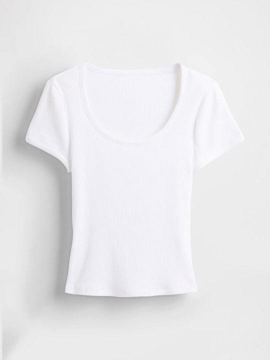 Γυναικείο Crop T-shirt Fresh White