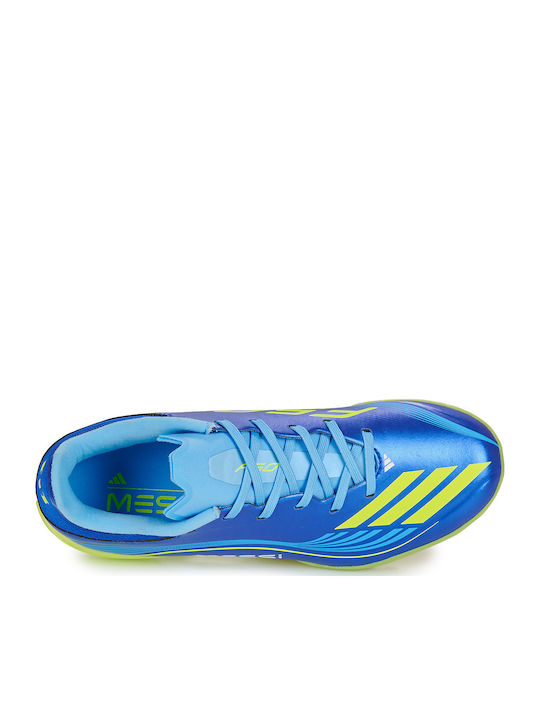 adidas F50 Messi League Football Shoes with Molded Cleats Blue