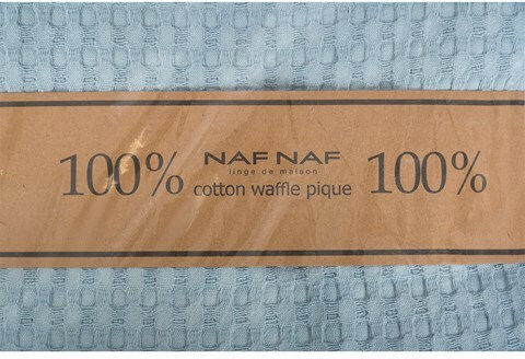 Naf Naf Waffle Pique Blanket Single 170x240cm Angel Blue
