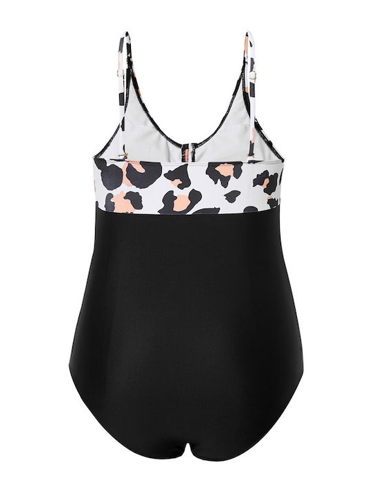 Black Maternity Swimwear Leopard