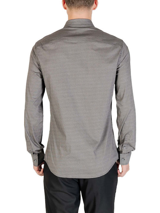 Armani Exchange Bumbac Cămașă Albastru