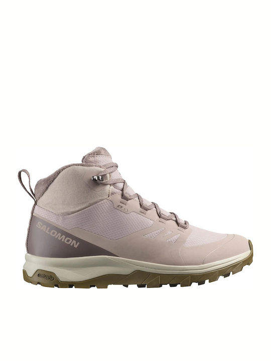 Salomon Outsnap Cswp Women's Hiking Waterproof Brown Boots
