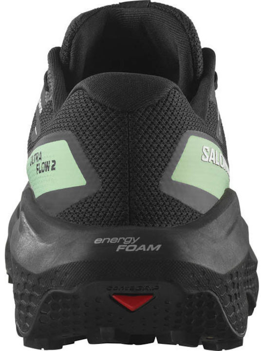Salomon Ultra Flow Men's Hiking Shoes Waterproof With Gore-Tex Membrane Black