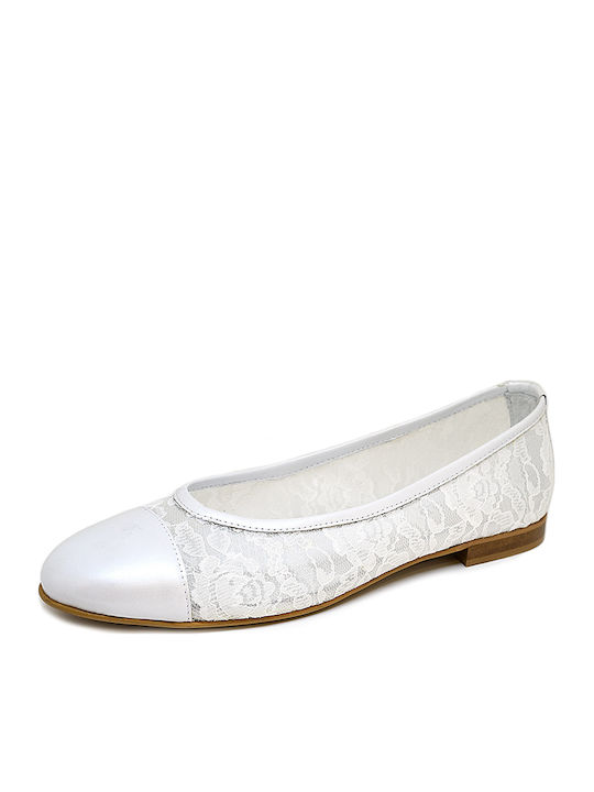 Damen Ballerinas in Weiß Farbe