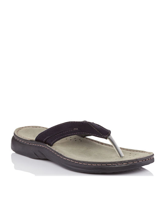 Leder Herrensandalen in Schwarz Farbe