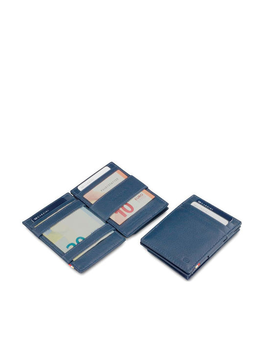 Essenziale Leather Men's Wallet Coins with RFID Blue