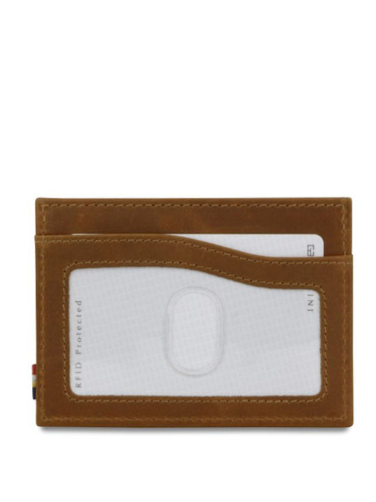 Leggera Δερμάτινο Ανδρικό Πορτοφόλι με RFID Καφέ