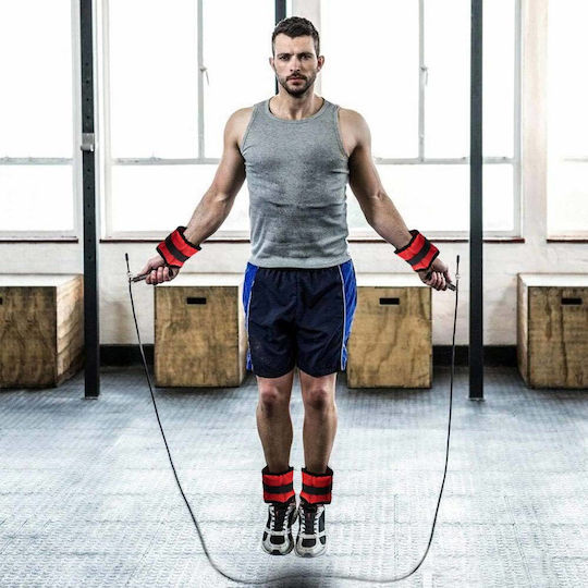Bakaji Set 4 Wrist Ankle Dumbbells 2 Kilos + 1 Kilo Training Gym Aerobic Exercise 02012236