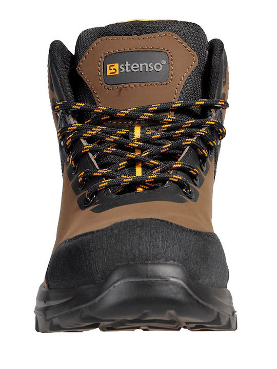 Stenso Wasserdicht Stiefel Arbeit Braun O2 mit Zertifizierung HI,SR