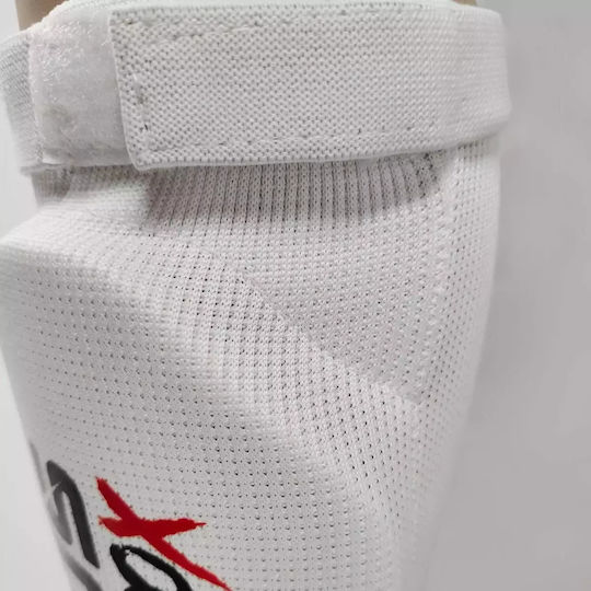 Olympus Sport Cotton Shin Guards Adults White