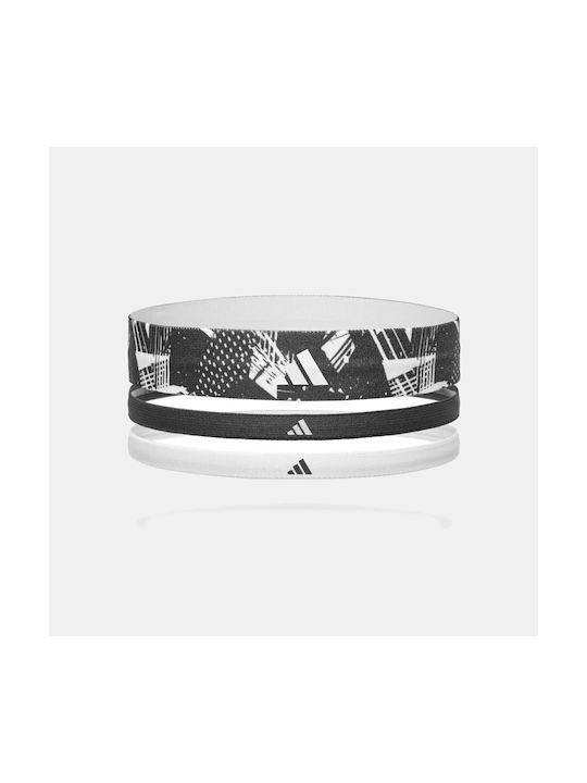 adidas 3 Pack Αθλητικό Περιμετώπιο Μαύρο adidas 3 Pack Αθλητικό Περιμετώπιο Μαύρο