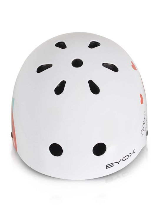 Byox Kids' Helmet for City Bike White with LED Light