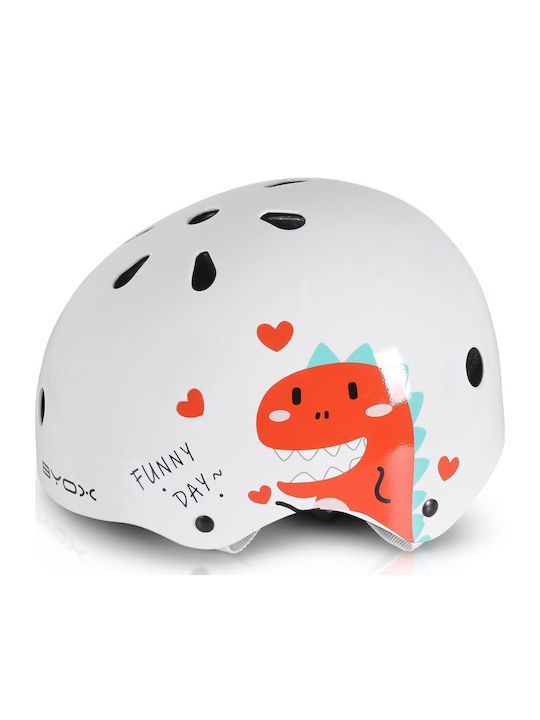 Byox Kids' Helmet for City Bike White with LED Light