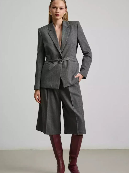 Damen Bermuda Grau