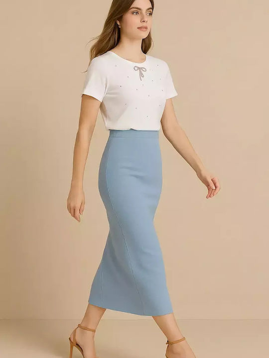 Midi Fustă Sky Blue