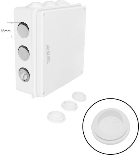 Uncle George Elektrisches Gehäuse für Außenmontage Verzweigung Wasserdicht IP65