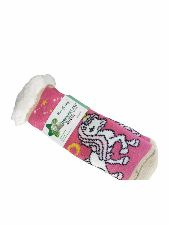 Yanoir Kindersocken Rutschfest Fuchsia