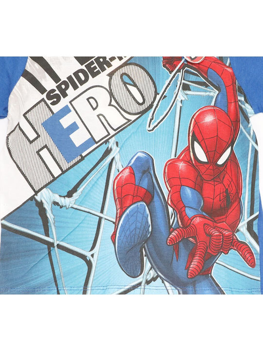 Marvel Παιδική Πιτζάμα Καλοκαιρινή Μπλε