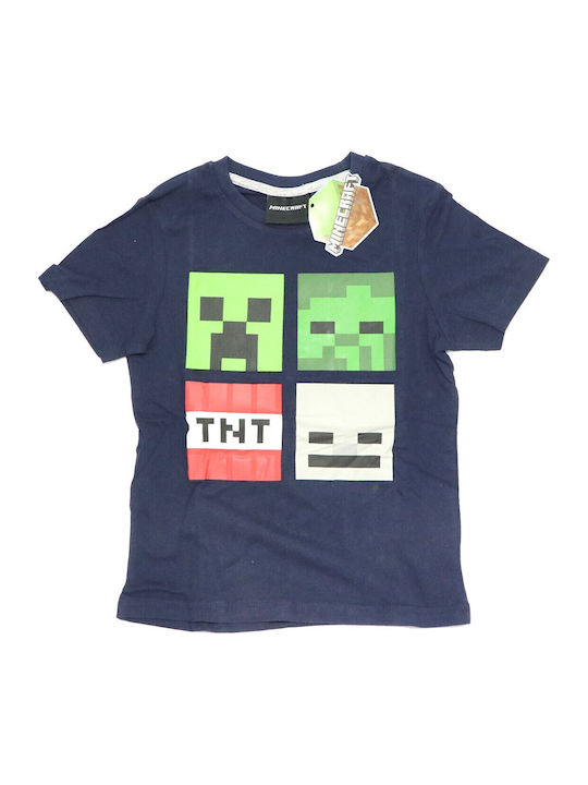 Mojang AB Детска пижама Лятна Dark Blue