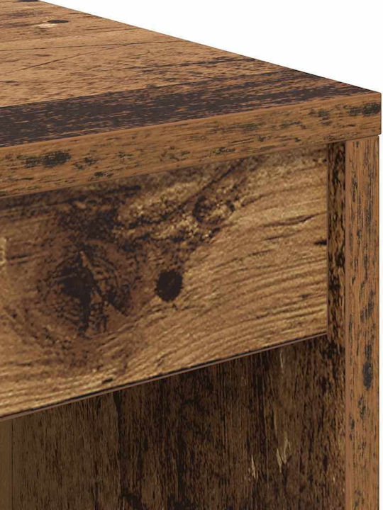 Schreibtisch Holz mit Bücherregal Old Wood 70x50x76cm