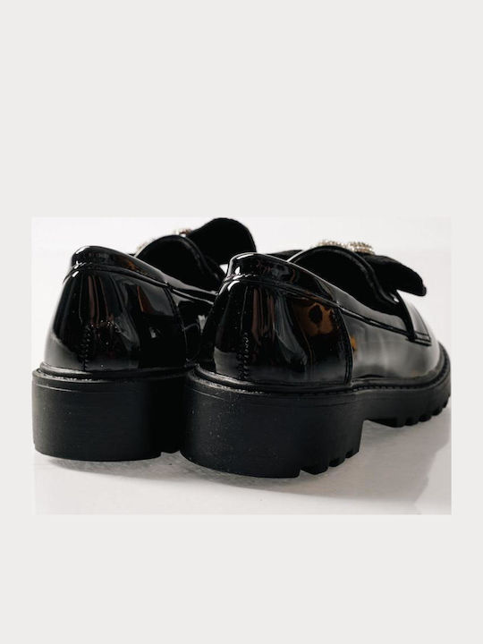 Kids Patent Leather Ballerinas Black