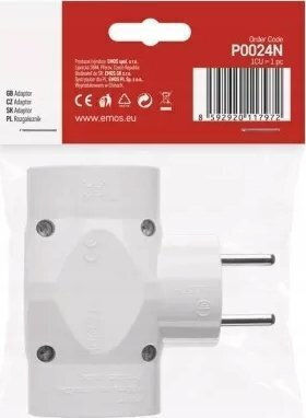 Emos T-förmiger Wandstecker
