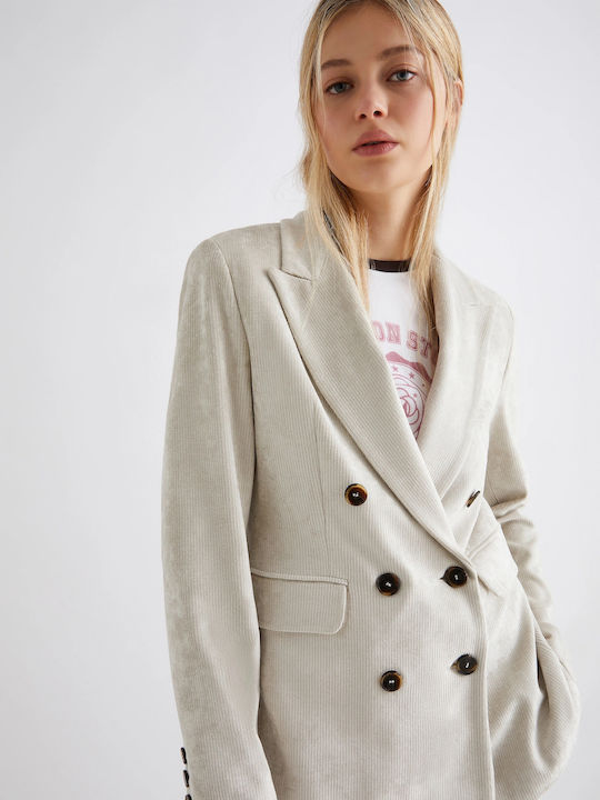 Marella Women's Corduroy Blazer Ivory