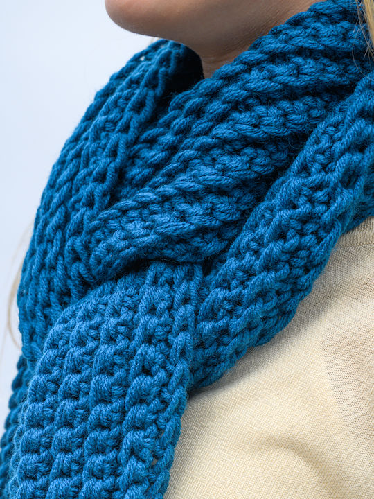 Women's Knitted Scarf Blue