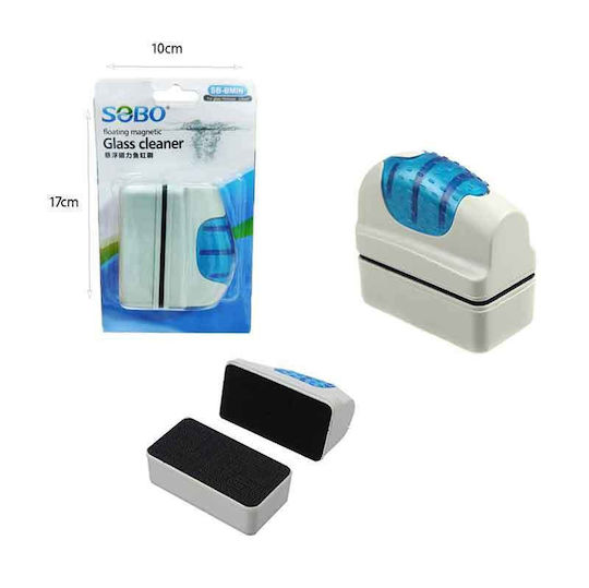 Sobo Magnetic Aquarium Glass Cleaner Sb-8min Floating Magnetic Glass Cleaner 088062