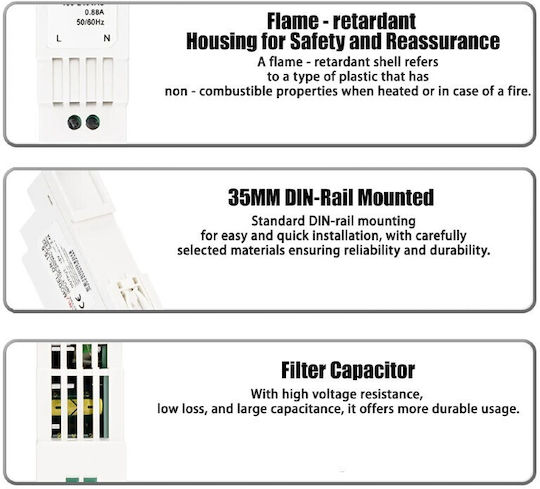 Earu DIN Rail Power Supply 15W