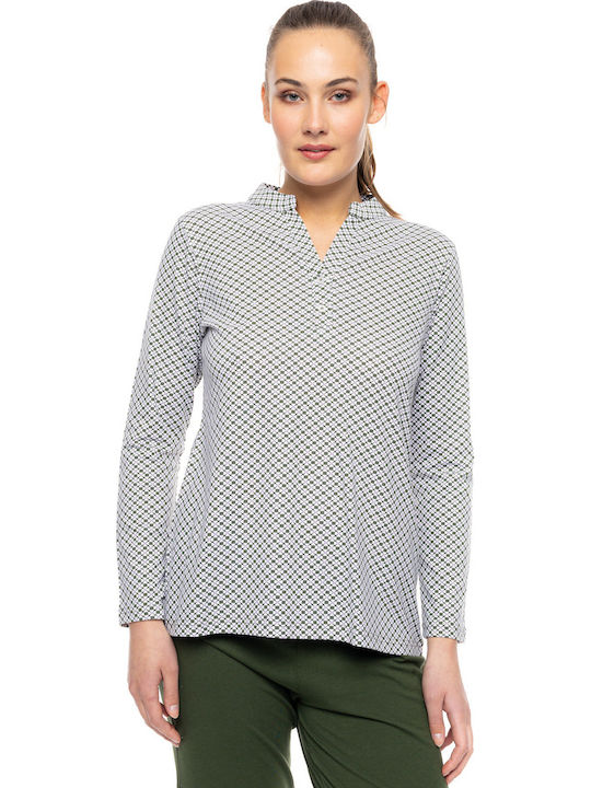 Pink Label Winter Damen Pyjama-Set Green