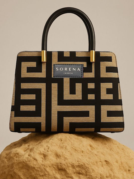 Domna Women's Satchel Bag Beige / Black