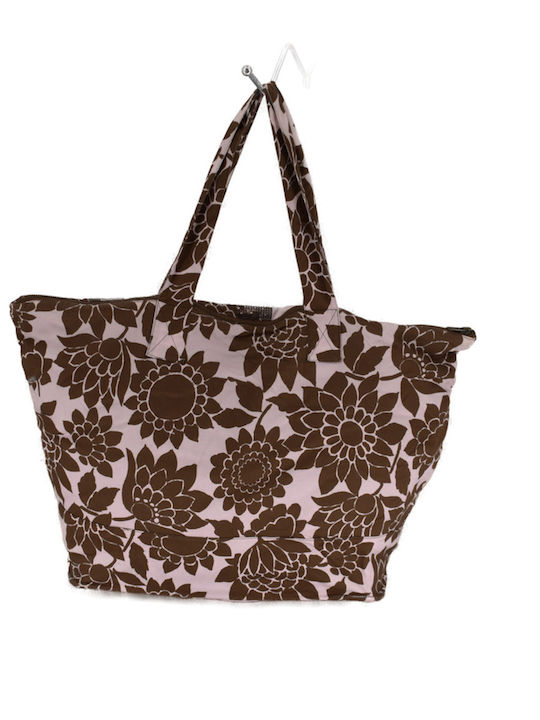 Valery Vain Fabric Beach Bag Pink Valery Vain Fabric Beach Bag Pink