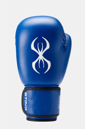 Sting Boxhandschuhe Leder für Kampf Blau
