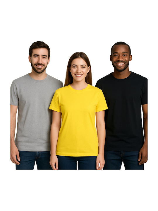Kprime Men's Short Sleeve Promotional T-Shirt Yellow