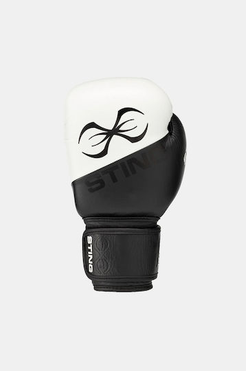 Sting Boxhandschuhe Leder für Kampf Schwarz