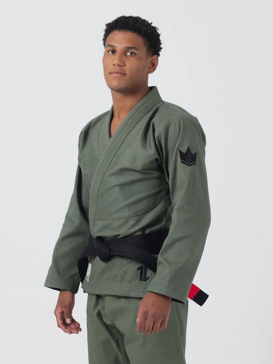 Kingz Ανδρική Ζακέτα Brazilian Jiu Jitsu Πράσινη