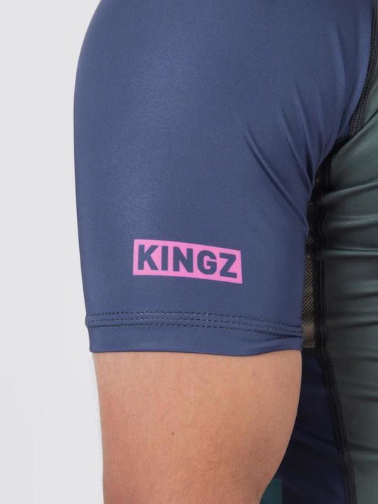 Kingz Ανδρική Κοντομάνικη Μπλούζα KRS147 για Jiu-Jitsu Μαύρη