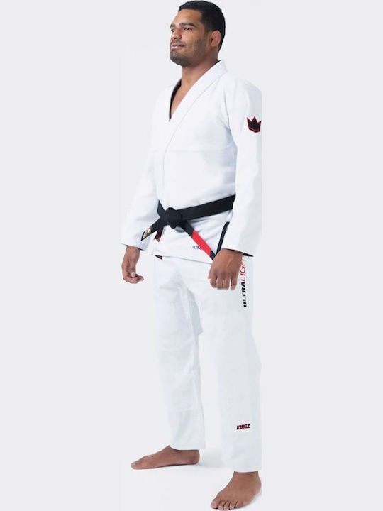 Kingz Ultralight 2.0 Bărbați Pantaloni Jiu Jitsu brazilian Alb