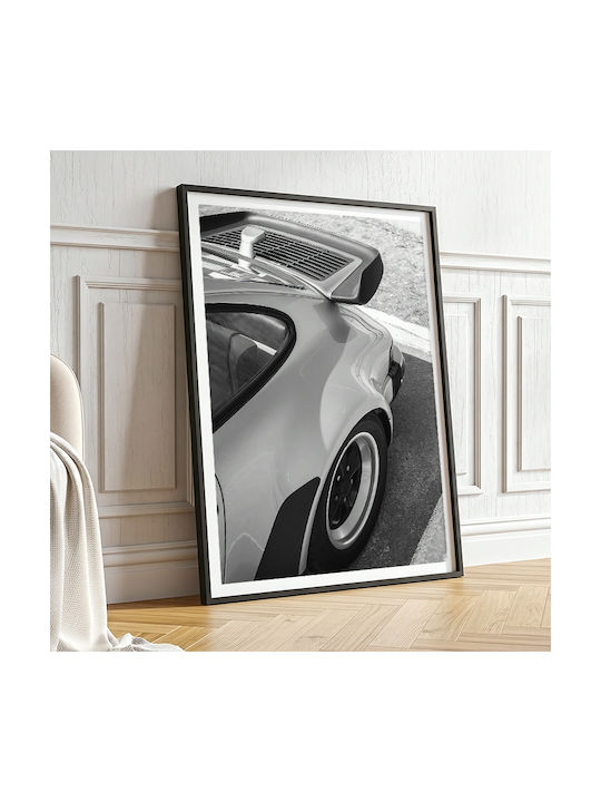 Poster Classic Porsche Cr051 21cm X 30cm White PVC Frame